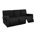 thumbnail image 2 of Housses Extensibles pour Fauteuil Inclinable Lavables, Douces, pour Coussins, Canapé, Animaux de Compagnie, Noir, 2 of 8