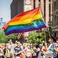 thumbnail image 2 of 2pcs Decorative Rainbow Flag LGBT Pride Flag Portable Outdoor Banner for Party, 2 of 6