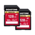 thumbnail image 1 of GIGASTONE 128GB SD Card 2-Pack, Camera Plus, UHS-I U3 Class 10 SDXC Memory Card Full HD Video for Canon Digital Camera, Full-Sized SD Card, with 2 mi, 1 of 6