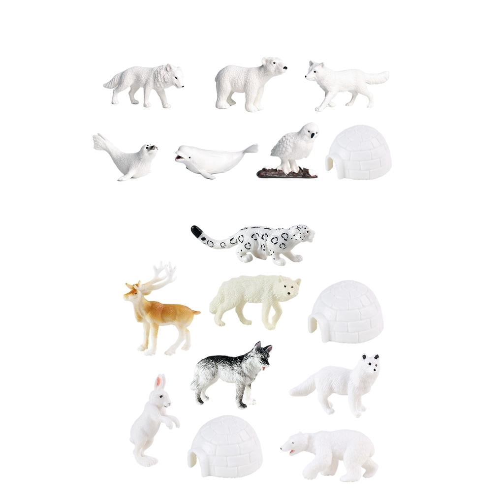 Lifelike Animal Figurines Figures Set Kids Toddlers Children