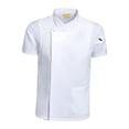 thumbnail image 2 of lionlar Chef Coat Jacket Short Sleeve Cafe Restaurant Apparel Pub Unisex Uniform White L, 2 of 8