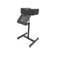 thumbnail image 1 of Bunblic Pedicure Chair Footstool Assistance with Vacuum Cleaner Leg Support Manicure Stool Foot Stand for Work Massage Home Nail Tech Black, 1 of 8