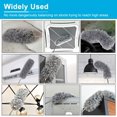 thumbnail image 5 of Telescopic Duster with Extra Long Handle, 78 To 245 cm Stainless Steel Washable Dust Mop with Foldable Microfiber Brush Head To Remove Dust and Cobwebs, 5 of 5