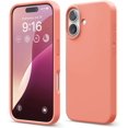 thumbnail image 1 of KOMI Compatible with iPhone 16 Pro Max Case, Premium Liquid Silicone Case, Full Body Protective Cover, Shockproof, Slim Phone Case, Anti-Scratch Soft Microfiber Lining, 6.9 inch Pomelo Pink, 1 of 5