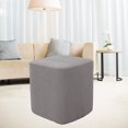 thumbnail image 4 of Housses de Pouf Repose-Pieds Carrées Housse de Tabouret Décorative - Gris, 4 of 7