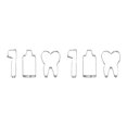 thumbnail image 3 of Redempat 1/2/3/5 3 Pieces/Set Biscuit Mold Cookies Toothbrush Mould Portable Home Stainless Steel Baking Tool Accessory Kitchen Gadget Show as Picture 2PCS, 3 of 6