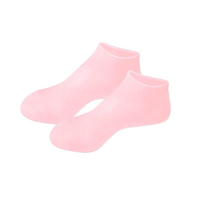Freer Soft Silicone Gel Socks Toe Socks Protection Foot Feet for Repairing Care Protector Pink XL