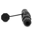 thumbnail image 2 of LHCER RJ45 Connecteur Ethernet Étanche et Anti-Poussière Adaptateur RJ45 Noir Extérieur 8 Broches Coupleur Fil à Fil IP67, RJ45, Connecteur Ethernet, 2 of 8