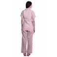 thumbnail image 4 of Moomaya Ensemble de Pyjama en Coton Imprimé à Col Cranté, Boutonné, pour Femmes, Tenue de Nuit, 4 of 6