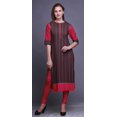 thumbnail image 2 of Bimba Robes Tuniques Droites pour Femmes Kurta d'Été Imprimée, 2 of 6