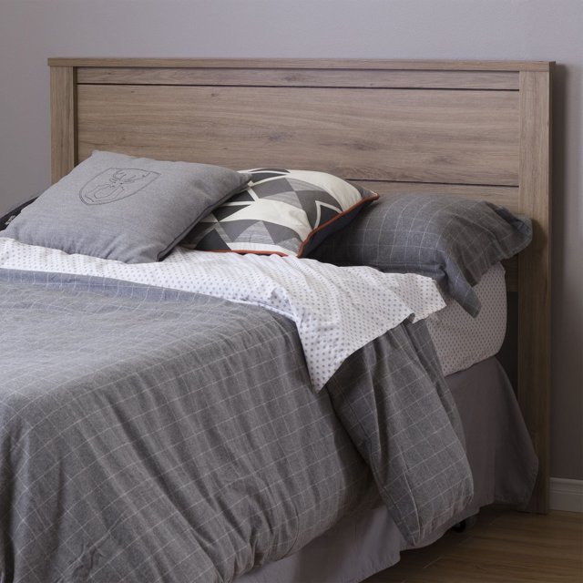 South Shore Fynn Full Headboard - Modern Style, in Rustic Oak