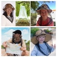 thumbnail image 3 of BKER Foulard Tête Filet Maille avec Cordon Filet d'Apiculteur Filet pour Tête Randonnée Bouclier pour Petit Ver Filet de Protection du Visage pour Hommes et Femmes pour Tout Amateur de Plein Air Sac de Rangement Chapeau de Soleil Foulard, 3 of 4