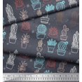 thumbnail image 3 of Soimoi Rayon Fabric Dot & Cactus Tree Print Sewing Fabric Yard 42 Inch Wide, 3 of 3