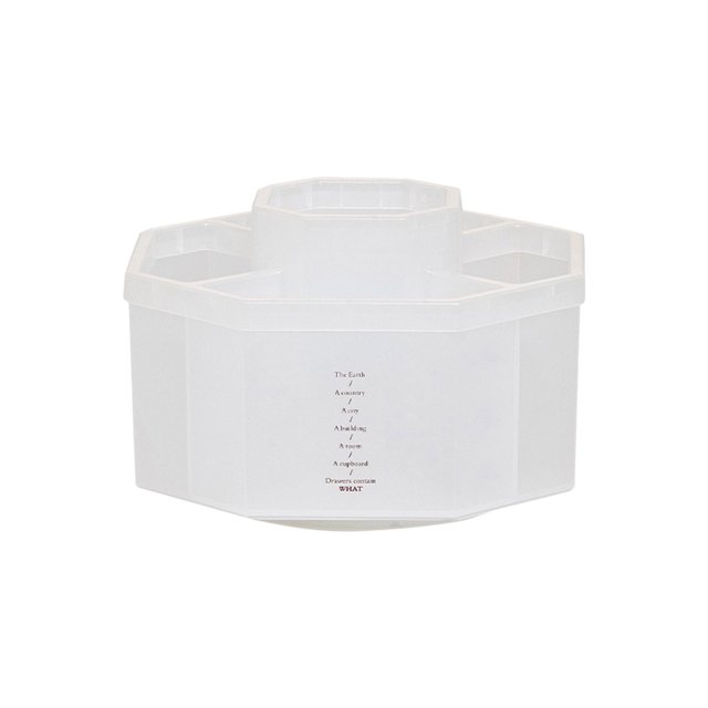 Pompotops 5-grid Multifonction Grande Capacité de Stockage de Bureau Boîte Étudiant Bureau Seau Maquillage Porte Brosse Rotation, 360 Degrés Rotation Personnalisé Porte Stylo Dégagement