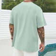 thumbnail image 3 of SDNall Shorts pour Hommes Imprimé Col Rond Mode Décontractée Manches Courtes Blouses Chemises Chemises pour Hommes, Tee-Shirts Manches Longues pour Hommes, Chemises Manches Longues pour Hommes, 3 of 5