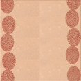 thumbnail image 1 of Ahgly Company Tapis d'Intérieur Lavable en Machine Carré Transitionnel Orange Pastel, 6 Pieds Carré, 1 of 7