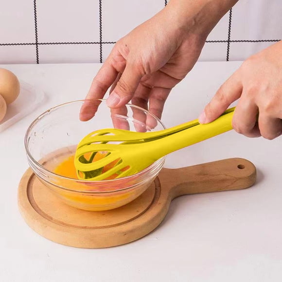 Silicone Multifunctional Kitchen Whisk Egg Beater Food Clip Cooking Mixing Barbecue Tool With Bread Clip