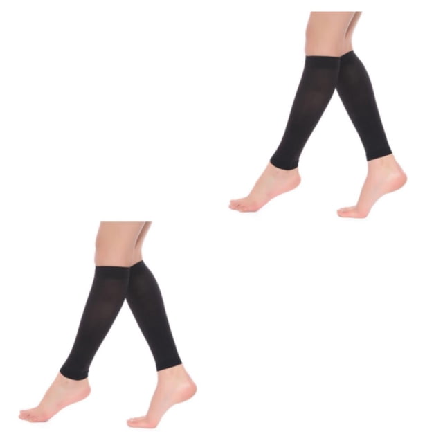 Guardoinrt Womens Calf Compression Stockings For Comfortable And Protective Compression Comfortable Stockings Nylon black XL 2Set