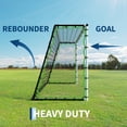 thumbnail image 4 of Yiwa 3-in-1 Soccer Rebounder Net & Goal, Dual-Function Trainer with Fast Rebound Net and Heavy-Duty Steel Frame, Ideal for Backyard, Field, and All Ages or Skill Levels, 4 of 7