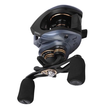 DW200 Left/Right Hand Baitcasting Reels,18+1BB 7.2:1 High Speed Gear Ratio Metal  Dual Brakes Low  Baitcaster Reel Fishing Reel