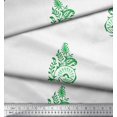 thumbnail image 2 of Soimoi Moss Georgette Fabric Leaves,Floral & Paisley Block Printed Craft Fabric by The Yard 42 Inch Wide, 2 of 3