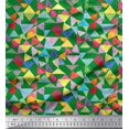 thumbnail image 1 of Soimoi Rayon Fabric Triangle Geometric Fabric Prints by Yard 42 Inch Wide, 1 of 3