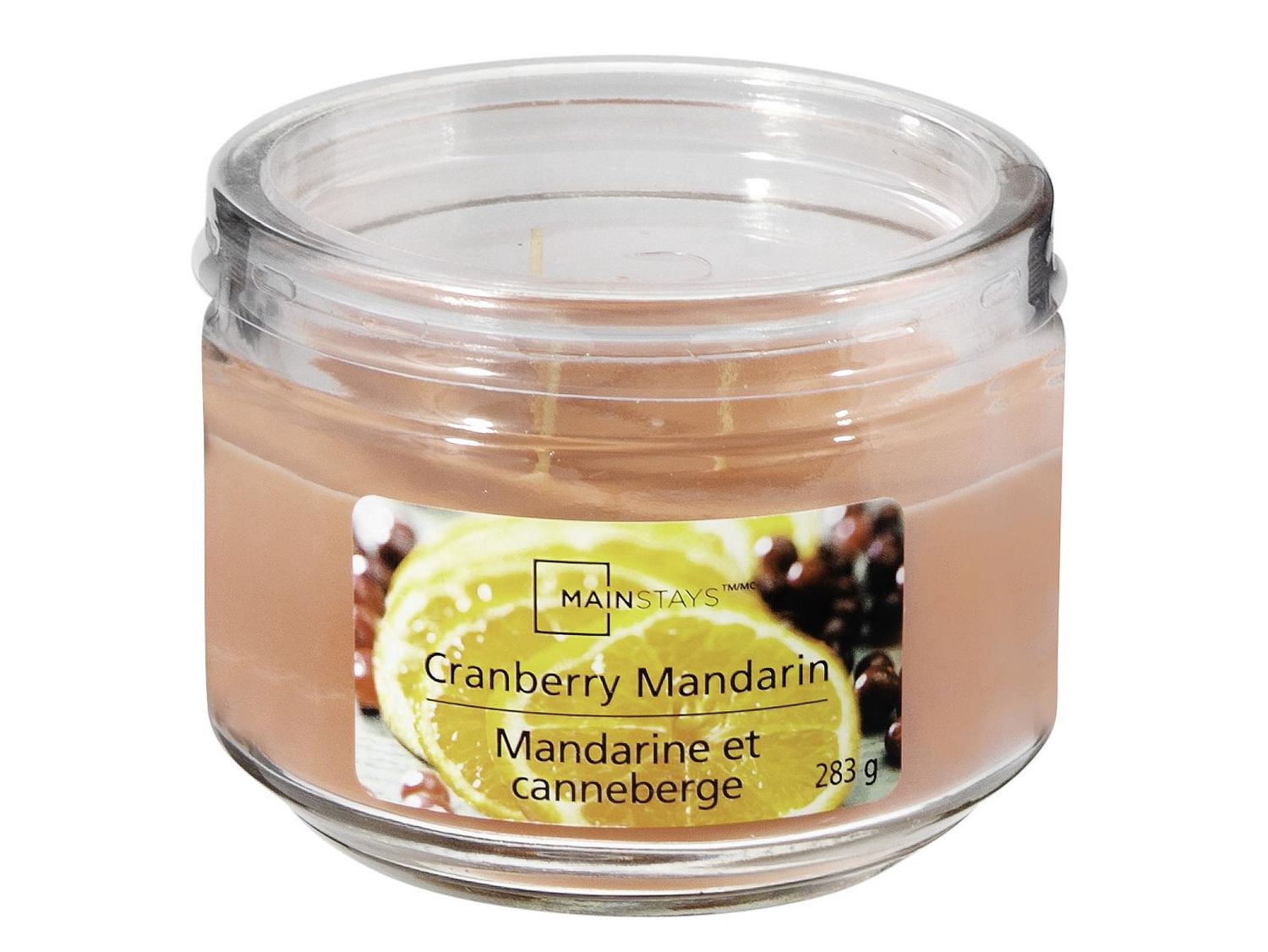 MAINSTAYS MANDARINE ET CANNEBERGE POT PARFUMÉ 283g