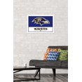 thumbnail image 3 of NFL Baltimore Ravens - Logo 21 Wall Poster, 22.375" x 34" Framed, 3 of 4