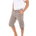 thumbnail image 1 of Shorts Cargo pour Hommes à Coupe Classique, devant Plat, en Sergé 100 % Coton, 1 of 6