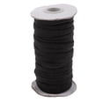 thumbnail image 4 of veasfak 1Roll 21 Meters 6mm Wide Black Flat Elastic Cord Rope String Waist Band for Cuff, 4 of 7
