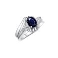 thumbnail image 3 of RYLOS Bagues pour Femmes en Argent Sterling Bague Z Tourbillon Pierre Précieuse Ovale 7X5MM et Bagues en Diamant Bijoux Saphir de Septembre Taille 10, 3 of 7