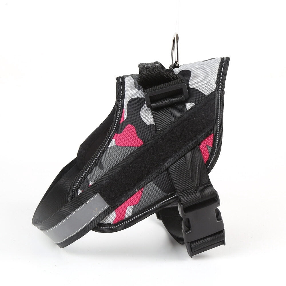 Harnais pour Chien Personnalisé Anti-Traction Harnais Réfléchissant pour Animal avec Poignée pour Gilet pour Chien Harnais pour Chien d'Extérieur Gilet avec Nom Écusson Personnalisé