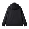 thumbnail image 4 of Birdeem Mens Stitching Drawstring Hooded Slim Fashion Jacket Coat Outwear, 4 of 4