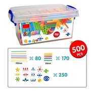 Huachi HC Straw Building Blocks Match Varieties Match Games Parent-Child Interactive Educational Toys Space Thinking Training