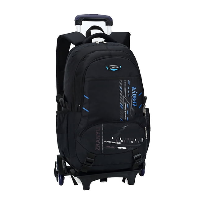 Sac à Dos Trolley Créatif à 6 Roues Sac à Dos à Roulettes Sac à Dos d'École pour Enfants