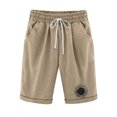 thumbnail image 1 of Birdeem Womens Summer Print Five Points Large Size Cotton Linen Pants Casual Pants, 1 of 1