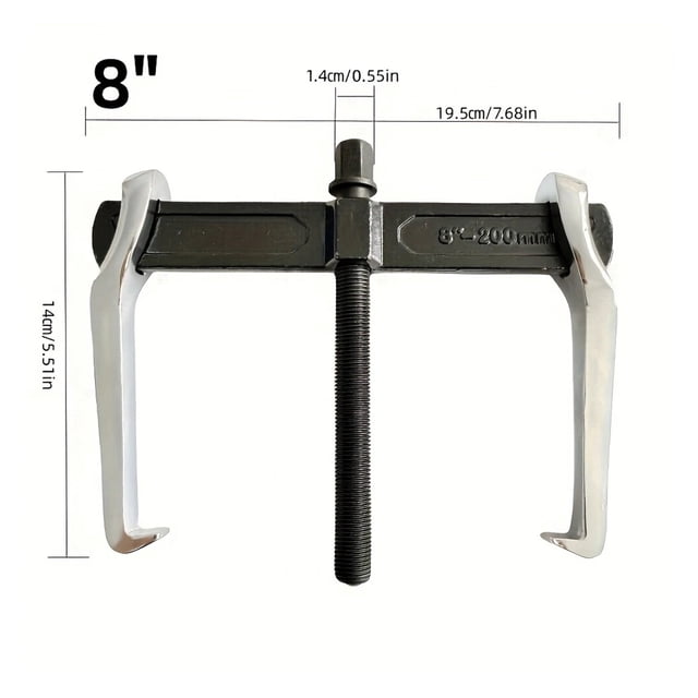 1-Pack 4/6/8 Inch Two-Jaw Puller Bearing Release Lifter Bearing Removal Quick Disconnect Bushing Automotive Repair Tool ,High Adaptability