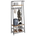 thumbnail image 2 of Towallmark Entryway Hall Tree Bench with Coat Rack and Shoe Storage - Wood Look Accent Furniture with Sturdy Metal Frame - Space Saving Multifunctional Design, 2 of 8