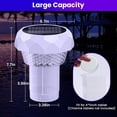 thumbnail image 3 of Floating Pool Chlorinator - Colorful LED Light Dispenser for 4x3" Tablets, Automatic Spa Cleaner for Above Ground Swimming Pools, 3 of 9