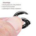 thumbnail image 4 of Unique Bargains Black Zinc Alloy Spring Gate O Ring Snap Clip Buckle 10 Pack, 4 of 5