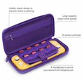 thumbnail image 2 of Étui de Transport Violet pour Nintendo Switch / OLED / Lite - Sac de Rangement Portable avec 10 Fentes pour Cartes de Jeu, Protection EVA Antichoc et Pochette en Maille pour Accessoires, 2 of 8