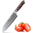 thumbnail image 1 of Chef Knife Japanese Professional: 7 Inch Kitchen Knives, Stainless Steel, Sharp Cutting Meat Cooking Knife, 1 of 7