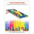 thumbnail image 4 of VEVOR 4x2ft Cornhole Set Portable Outdoor Corn Hole Toss Game Board Wood Carry Case, 4 of 7