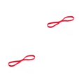 thumbnail image 4 of QualitChoice Bandeau de Sport Extensible Réglable Style Simple Accessoires de Coiffure Élastiques Femmes Hommes pour Yoga Gym Rouge 2Set, 4 of 6