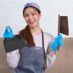 Salle de bain à balais, poêle à poussière multi-usages et ensemble de brosses Trou de suspension pour la cuisine