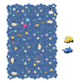 thumbnail image 1 of Track Puzzle Boards Jigsaw Rail Car Building Toys for Boy Toddlers Preschool Space model 24pieces, 1 of 9