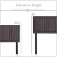 thumbnail image 4 of Wincastle Vertical Channel Upholstered Headboard , Adjustable Height, Tufted, 4 of 7