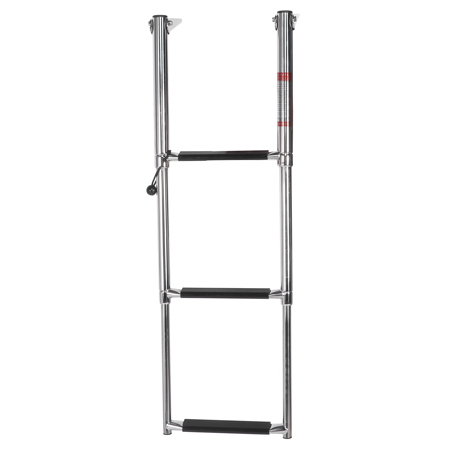 Rdeghly Telescopic Ladder 3‑Step Deck Ladder Telescoping Folding Boarding Platform Stair