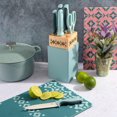 thumbnail image 1 of Tia Mowry Ensemble de couverts 7 pièces avec bloc Bleu sarcelle, 1 of 4