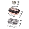thumbnail image 3 of Dvkptbk Lunch Box Thermal Insulation Bento 4 Grids with Soup Bowl Lunch Box Tableware Set Portable Lunch Box Student Lunch Box Camping Essentials, 3 of 8